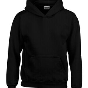 Brand New Gildan Kids/ Youth Black Hoodie